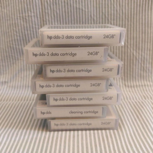HP DDS-3 Data Cartridge 24GB used, pack of 7 pieces