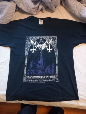 Mayhem De mysteriis T-shirt used, rare, size L, black