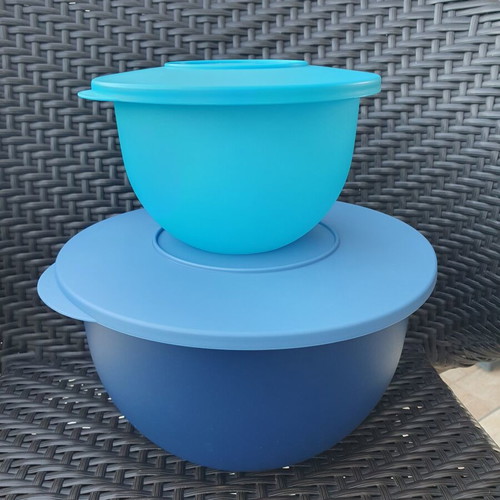 Tupperware Young Wave bowl set 2 pieces, new, 4.3L and 1.3L
