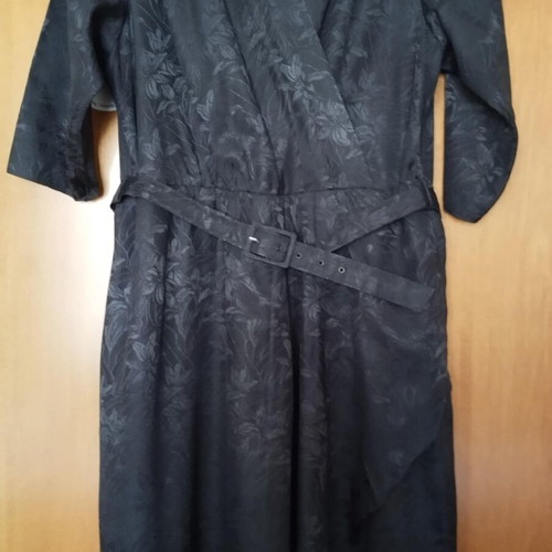 Black wrap dress like new, size L