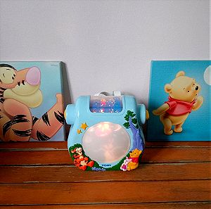 Vintage Tomy Disney Winnie The Pooh Sweet Dreams Night Light Projector & Music (Σπάνιο)