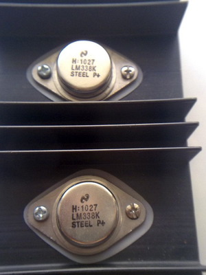 LM338 5A Voltage Regulators with Aluminum Heatsink like new