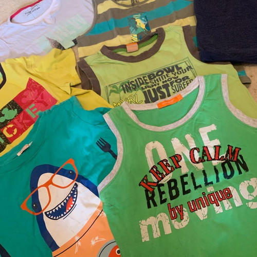 Summer clothes pack used for boy 4-5 years, 24 pieces