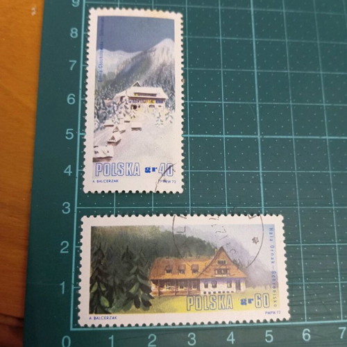 Poland 1972 stamps like new, tourism, mountain huts