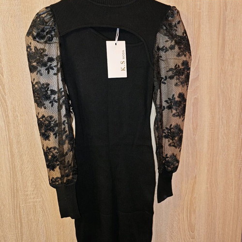 Shine 2gether dress new, one size, black