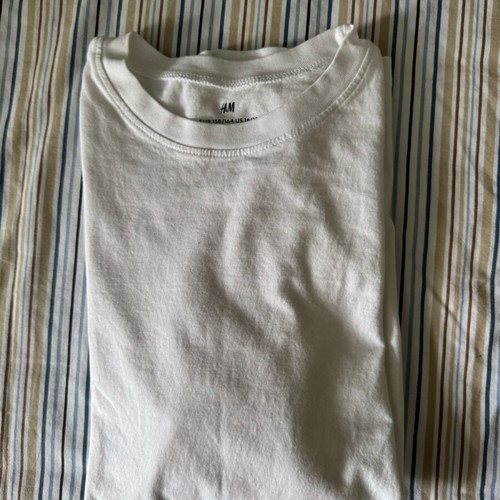 Μακρυμάνικη λευκή απλή μπλούζα H&M για αγόρια σαν καινούργια, 12-14 ετών