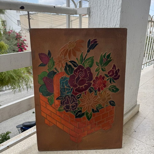 Handmade copper painting