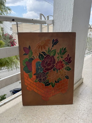 Handmade copper painting