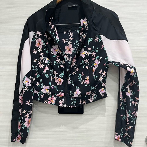 Women's crop jacket new, multicolor, windproof fabric