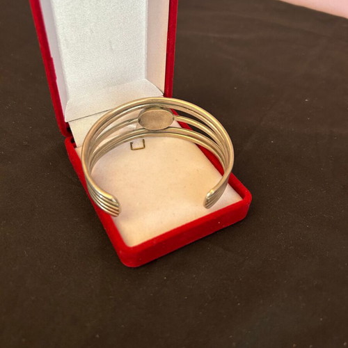 Vintage 925 silver bracelet cuff used, 19 cm