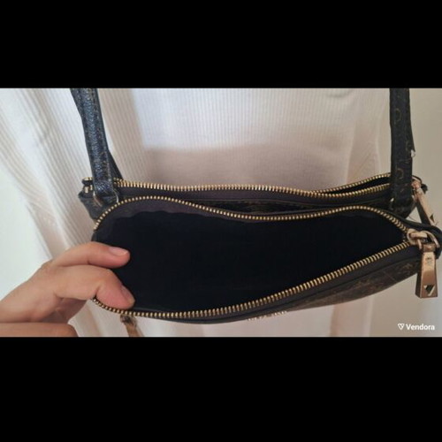 Guess crossbody bag used, brown leather