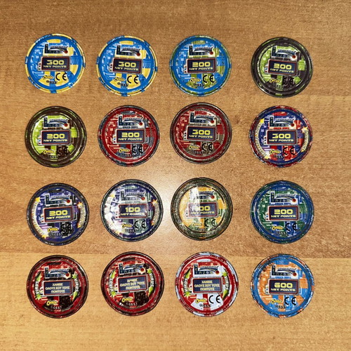 Megaman metal tazos set