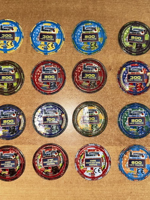 Megaman metal tazos set