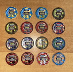 Megaman metal tazos set