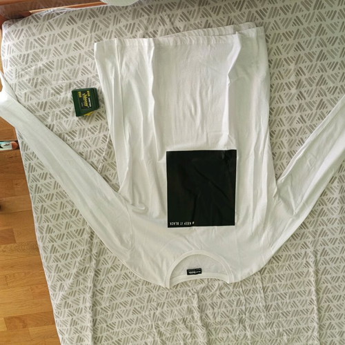 Bodytalk men's thin long-sleeve shirt like new, black and white, size M