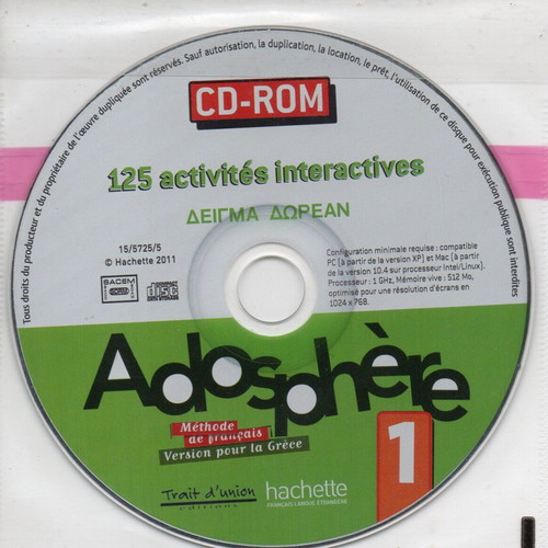 2 Adosphere French learning CDs new, beginner level