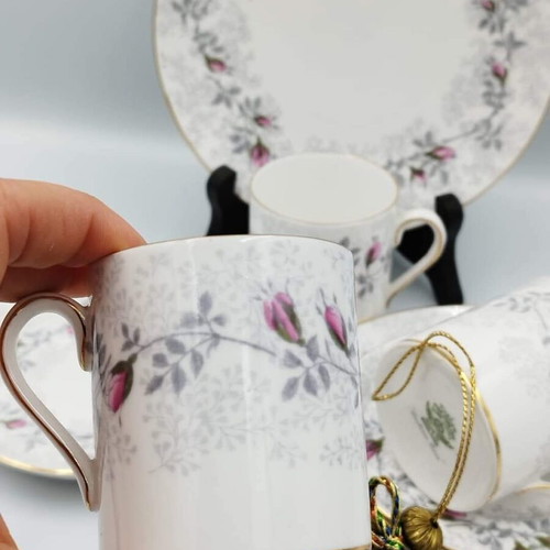 English bone china Tuskan England coffee set like new