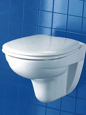Dune by Duravit wall-hung toilet new with Wondergliss coating