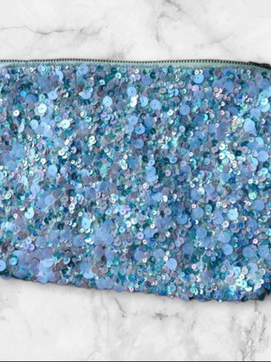 Zara Handbag with Sequins like new, pastel shades