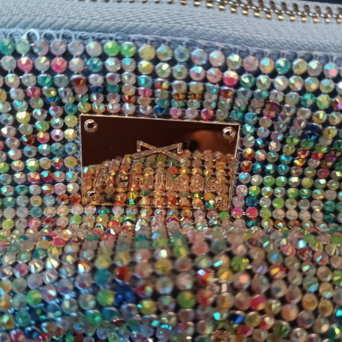 Achilleas Accessories evening clutch bag used with rhinestones