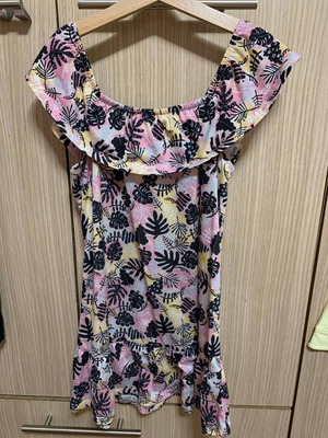 Mango Kids summer dress used, size 7-8 years, tropical print