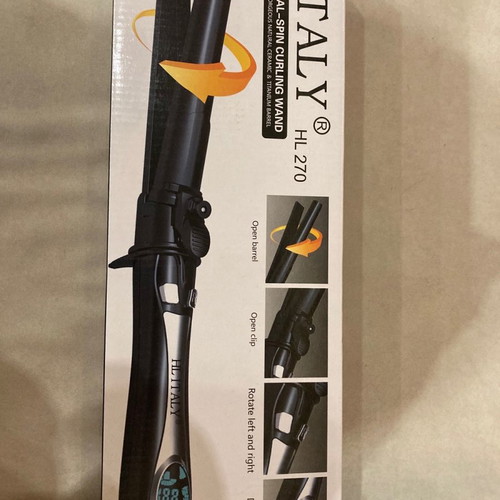 HL rotating professional hair curling iron 120w new