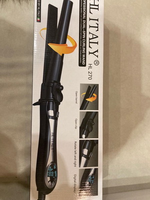 HL rotating professional hair curling iron 120w new