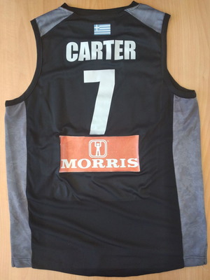 Φανέλα ΠΑΟΚ basket φορεμένη του T.J. Carter σεζόν 2014-15