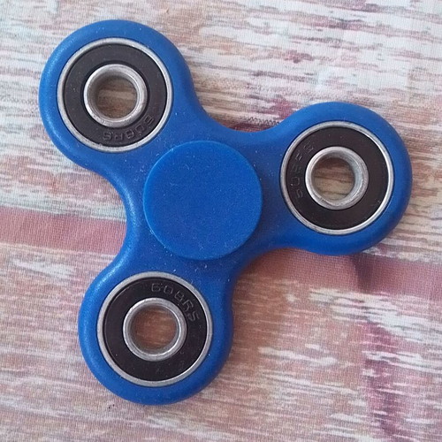 Fidget Spinner Anti Stress Blue toy used