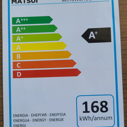 Matsui M510WM16G washing machine like new, 5 kg capacity