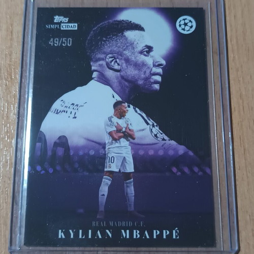 Kylian Mbappé Topps Simplicidad Exaltación 49/50 Real Madrid CF card