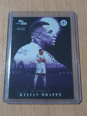 Kylian Mbappé Topps Simplicidad Exaltación 49/50 Real Madrid CF card