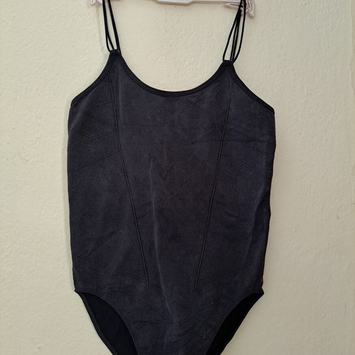 Stradivarius Black Backless Bodysuit like new, size M