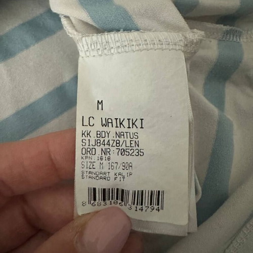 LC Waikiki striped women's t-shirt used, size M