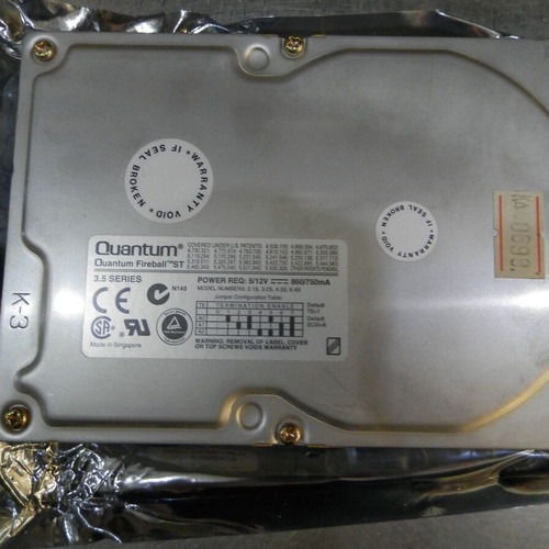 HDD Quantum Fireball ST32S013 Rev 02-C 3.2GB SCSI used, vintage for retro PC