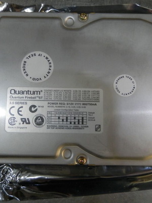 HDD Quantum Fireball ST32S013 Rev 02-C 3.2GB SCSI used, vintage for retro PC