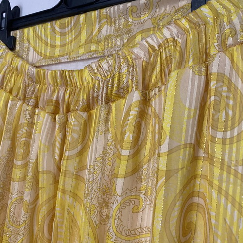 Summer set Dress2unDress new, yellow and gold crop top with skirt