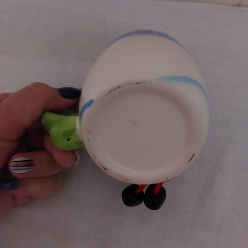 Faience mug used with Christmas details