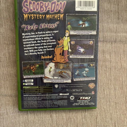 Scooby Doo Mystery Mayhem Xbox Original game, English full