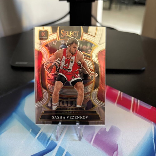 2025/26 Panini Select EuroLeague Sasha Vezenkov Concourse Silver Prizm card near mint