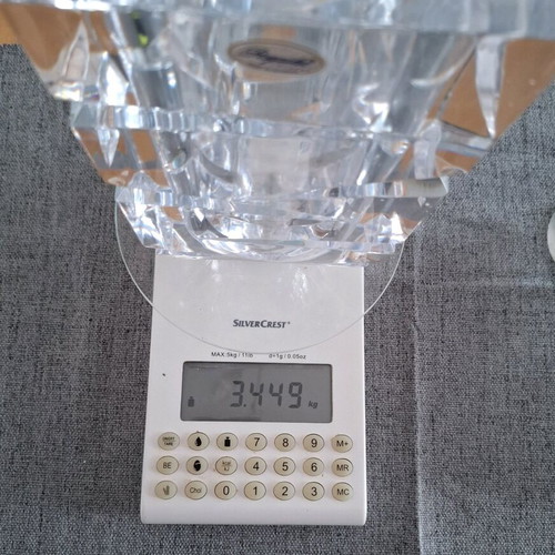 Rogaska crystal vase from Slovenia used with tiny crack
