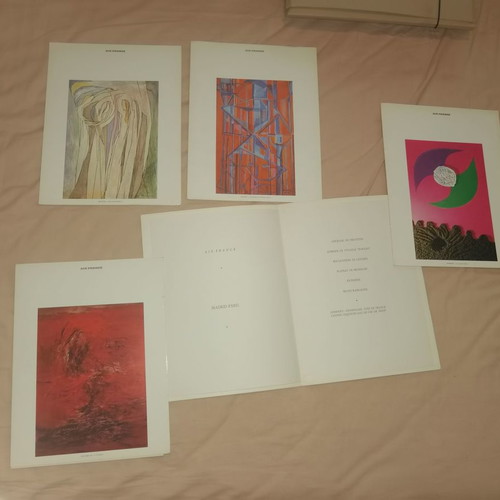 Air France menu from the 1960s, set of eleven