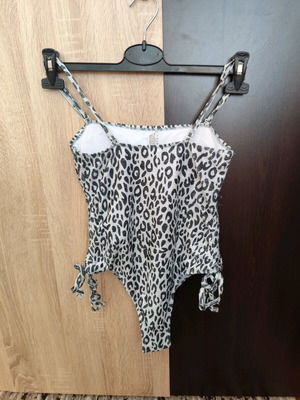 Ολόσωμο μαγιό animal print small Decoro καινούργιο ασπρόμαυρο γυαλιστερό