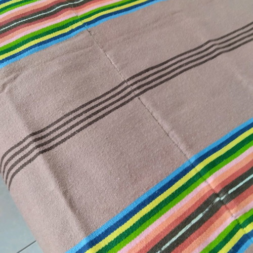 Handwoven throw used, size 185x130 cm