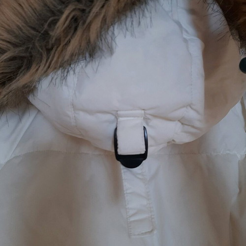Vintage women's snow jacket medium like new, white and gray