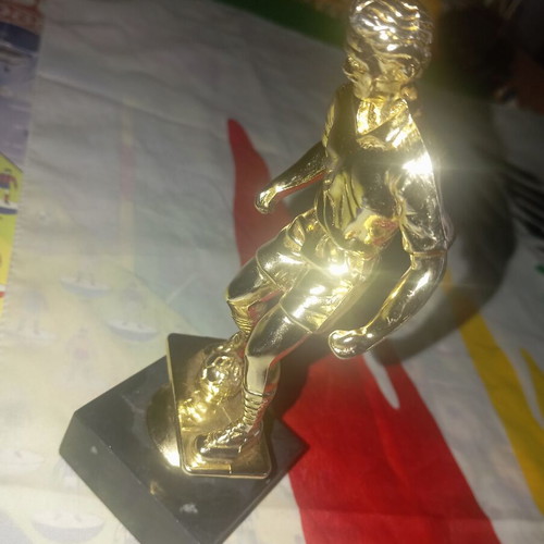 Football trophy like new, 15 cm height