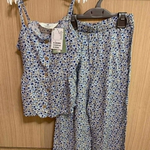 H&M floral pants and top set size 140 for girls 9-10 years new
