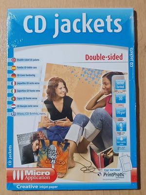 Micro Application double-sided CD jackets new, pack of 30
