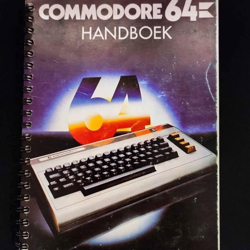 Commodore 64 handbook used, collectible, in Dutch