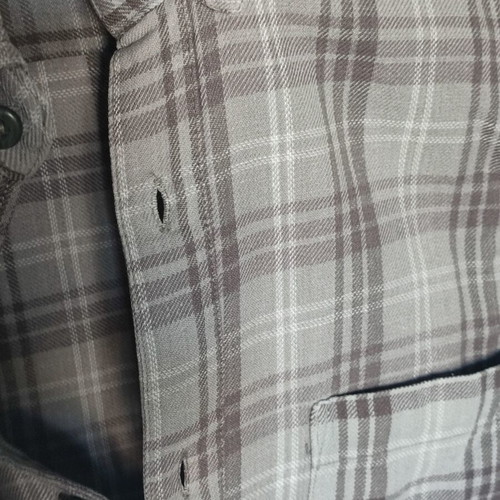 Pull&Bear gray checked shirt, size M